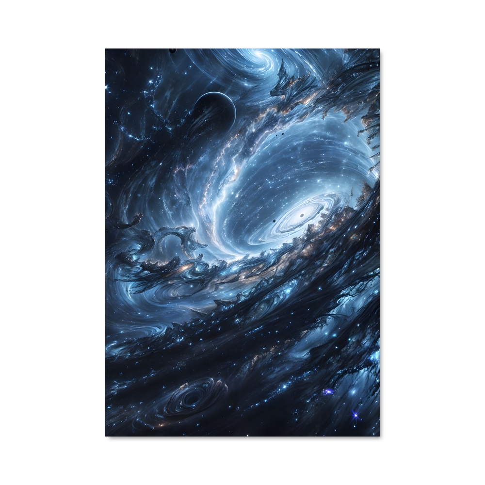 Poster Étonnant Space Fantasy – affiche Art spatial